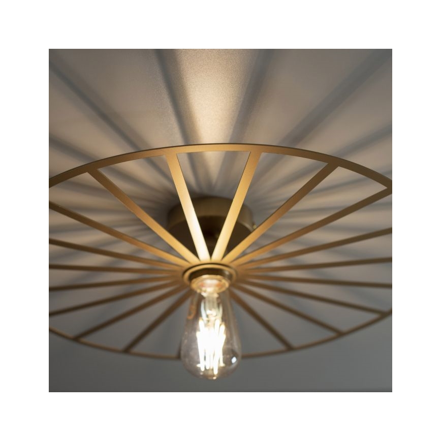 JUST LIGHT. 15636-60 - Loftlampe SPIKE 1xE27/40W/230V diameter 50 cm messing