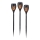 JUST LIGHT. 19106-18-3 - SÆT 3x LED solcellelampe FACKEL LED/0,24W/1,2V 200 mAh IP44 sort