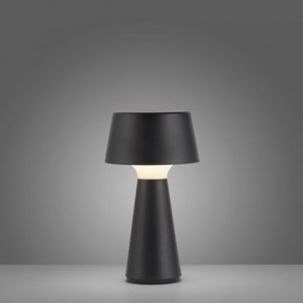 JUST LIGHT. 19260-18 - Udendørs LED lampe dæmpbar touch-funktion ABERA LED/3W/3,7V 2000 mAh USB IP54 sort