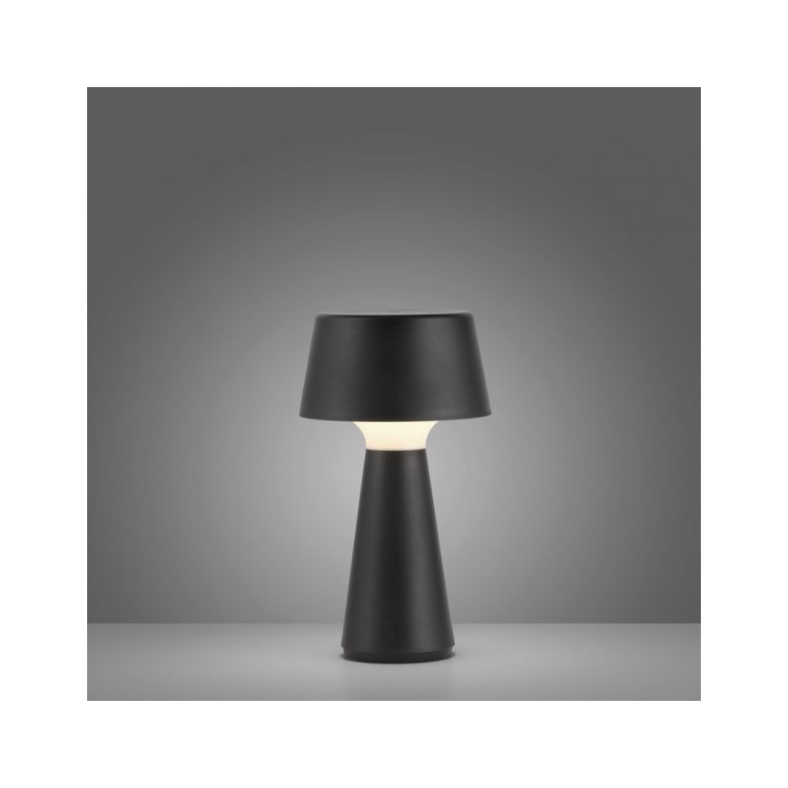 JUST LIGHT. 19260-18 - Udendørs LED lampe dæmpbar touch-funktion ABERA LED/3W/3,7V 2000 mAh USB IP54 sort