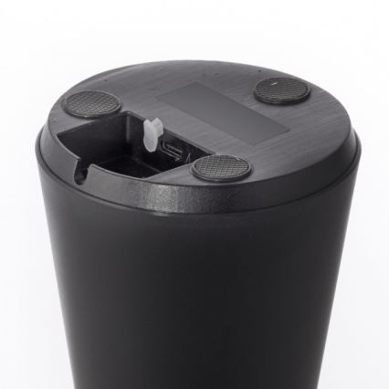 JUST LIGHT. 19260-18 - Udendørs LED lampe dæmpbar touch-funktion ABERA LED/3W/3,7V 2000 mAh USB IP54 sort