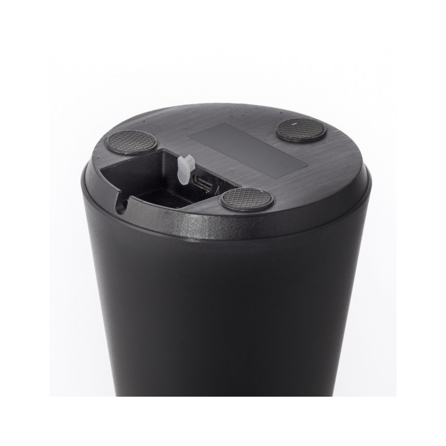 JUST LIGHT. 19260-18 - Udendørs LED lampe dæmpbar touch-funktion ABERA LED/3W/3,7V 2000 mAh USB IP54 sort