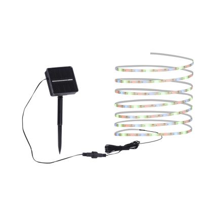 JUST LIGHT. 19971-18 - LED RGB solcelledrevet strimmel TEANIA LED/3,7V 5 m 1200 mAh IP44 sort
