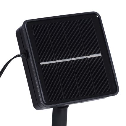 JUST LIGHT. 19971-18 - LED RGB solcelledrevet strimmel TEANIA LED/3,7V 5 m 1200 mAh IP44 sort