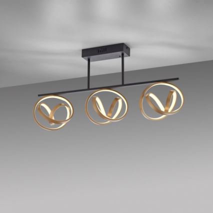 JUST LIGHT. 6245-18 - LED loftlampe dæmpbar LOOP 3xLED/11W/230V 2700-5000K + fjernbetjening