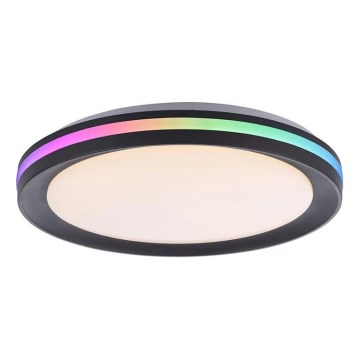 JUST LIGHT. 7509018 - LED loftlampe m. RGBW-farver dæmpbar GANGES LED/24W/230V 2700-5000K + fjernbetjening