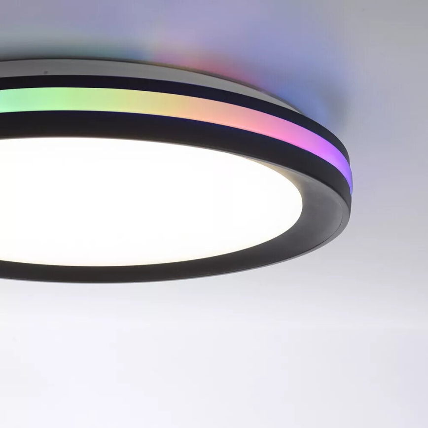 JUST LIGHT. 7509018 - LED loftlampe m. RGBW-farver dæmpbar GANGES LED/24W/230V 2700-5000K + fjernbetjening