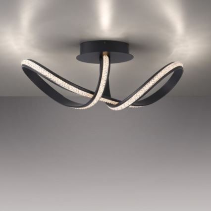 JUST LIGHT. 8475-18 - LED loftlampe dæmpbar BRILLA LED/29W/230V sort