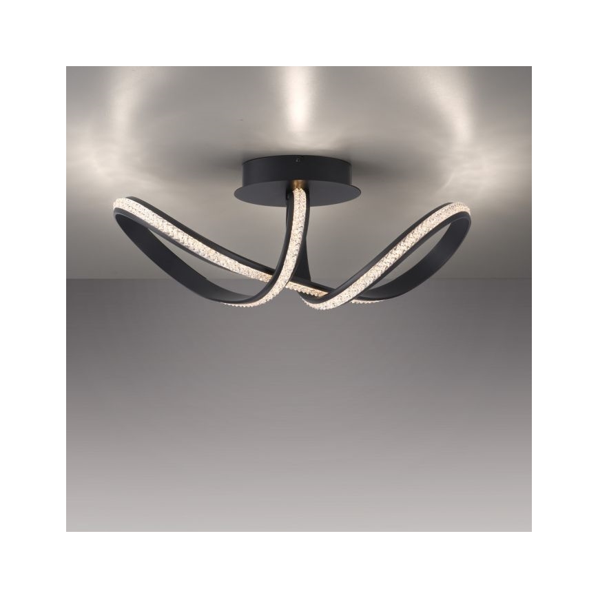 JUST LIGHT. 8475-18 - LED loftlampe dæmpbar BRILLA LED/29W/230V sort
