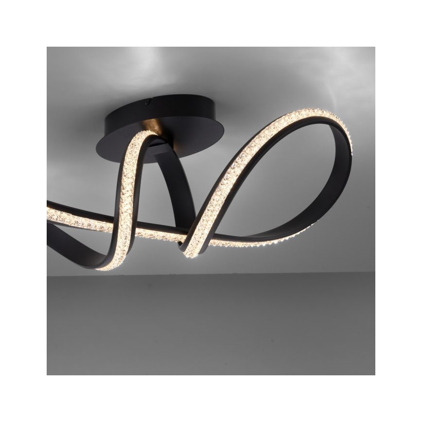 JUST LIGHT. 8475-18 - LED loftlampe dæmpbar BRILLA LED/29W/230V sort