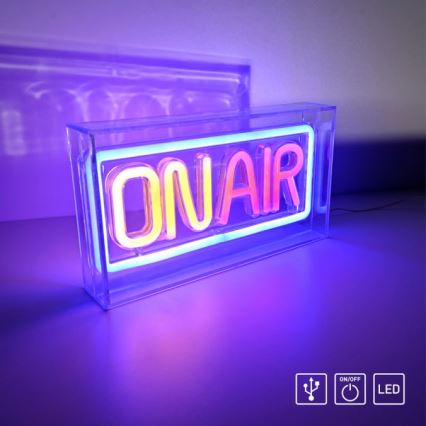 JUST LIGHT. 85013-70 - LED Neon bord dekoration NEON LED/4W/5V On Air