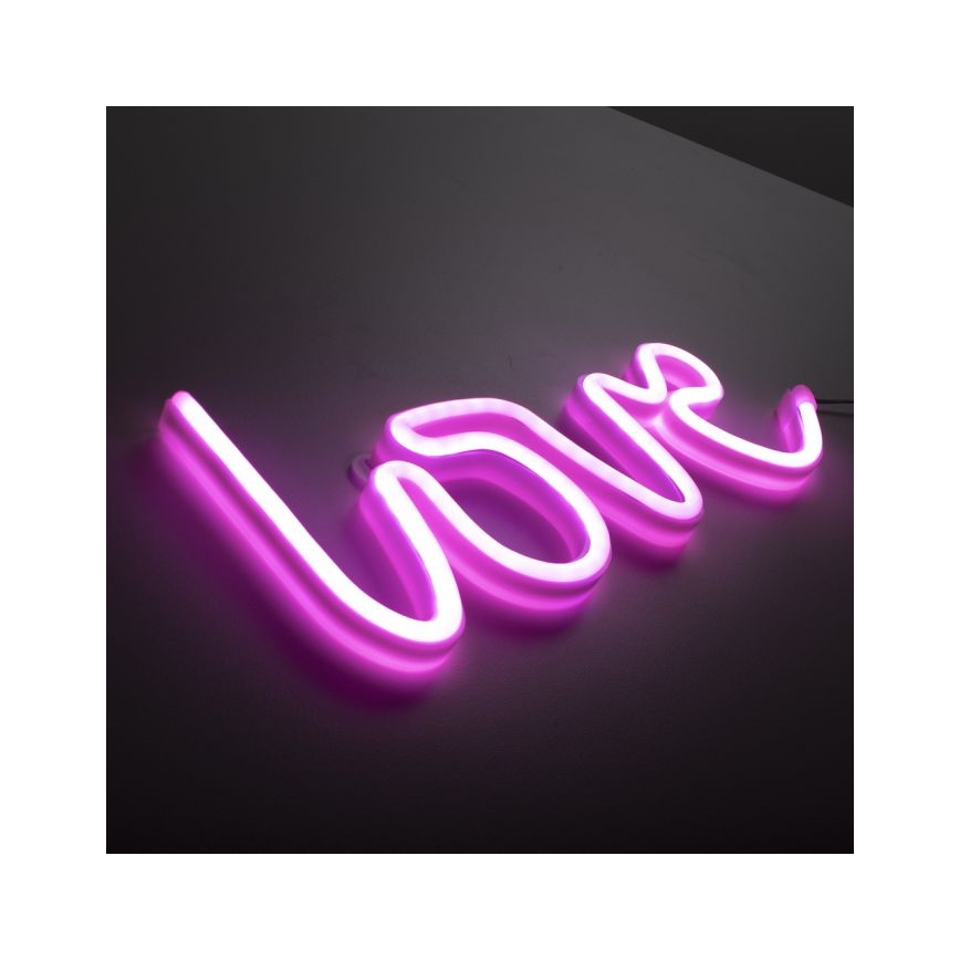 JUST LIGHT. 85021-87 - LED Vægdekoration neon NEON LED/6,5W/5V Love