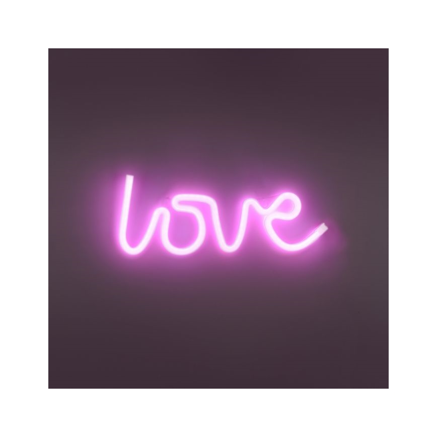 JUST LIGHT. 85021-87 - LED Vægdekoration neon NEON LED/6,5W/5V Love