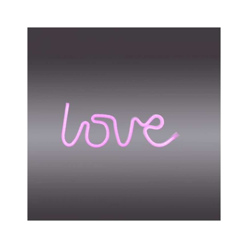 JUST LIGHT. 85021-87 - LED Vægdekoration neon NEON LED/6,5W/5V Love