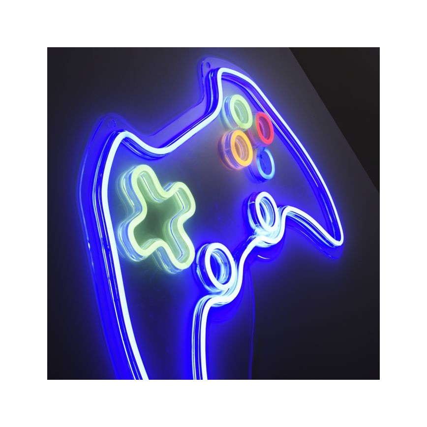 JUST LIGHT. 85022-70 - LED Vægdekoration neon NEON 1xLED/6,5W/5V gamer