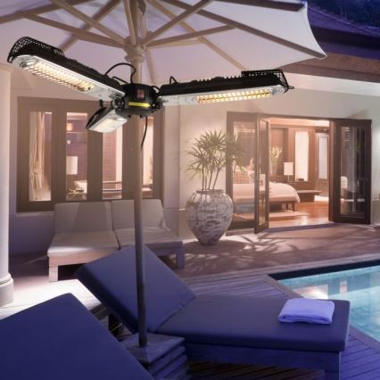 JUST LIGHT. 99513-18 - Udendørs varmeelement GLOW 3x650W/1300W/2000W/230V IP34
