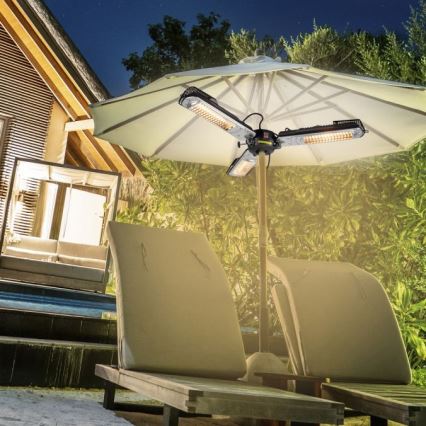 JUST LIGHT. 99513-18 - Udendørs varmeelement GLOW 3x650W/1300W/2000W/230V IP34