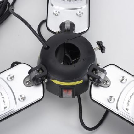 JUST LIGHT. 99513-18 - Udendørs varmeelement GLOW 3x650W/1300W/2000W/230V IP34