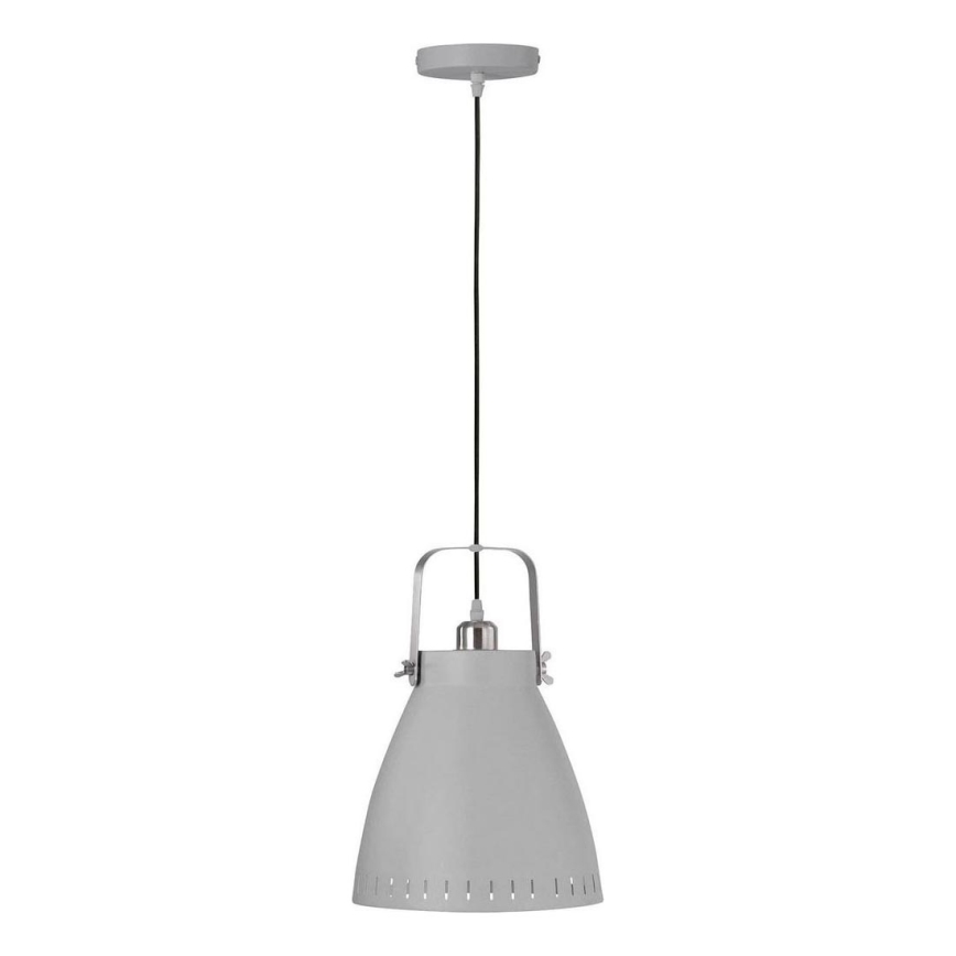 JUST LIGHT. L11160-16 - Pendel EVA 1xE27/60W/230V diameter 26,5 grå
