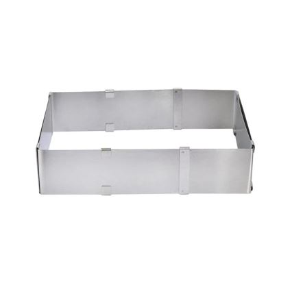 Justerbar kageform TORO 16-28 cm i rustfrit stål