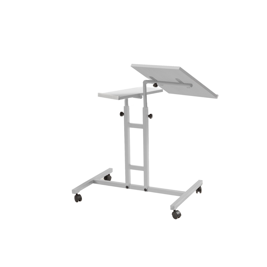 Justerbart bord GLEN 87x67 cm hvid