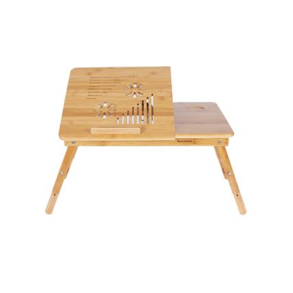 Justerbart laptopbord til sengen LAT, brun