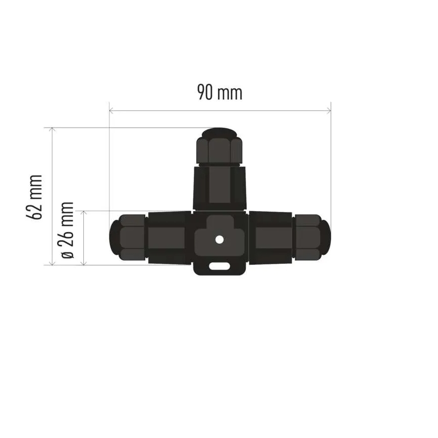 Kabelsk T-stik IP68