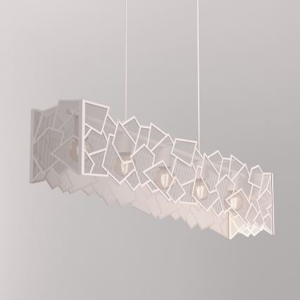 Kabelophængt pendel CAMO 5xE27/15W/230V, beige