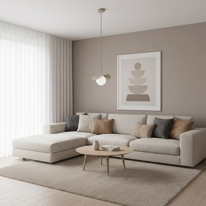 Kabelophængt pendel RITUAL 1xG9/8W/230V beige