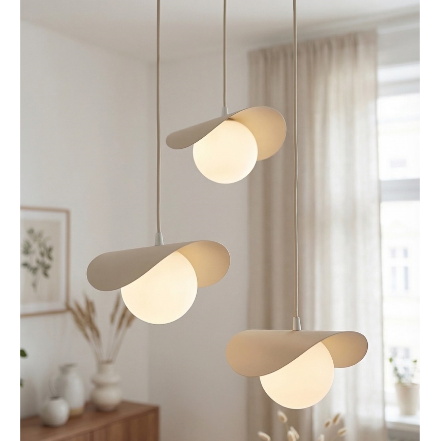 Kabelophængt pendel RITUAL 1xG9/8W/230V beige