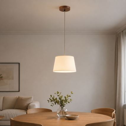Kabelpendel AIDA 1xE27/15W/230V Ø 25 cm eg/creme