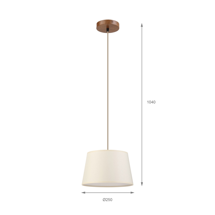 Kabelpendel AIDA 1xE27/15W/230V Ø 25 cm eg/creme