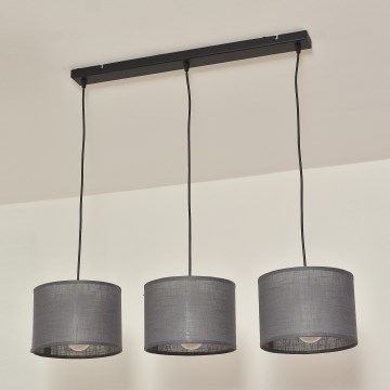 Kabelpendel ALBA 3xE27/15W/230V grå