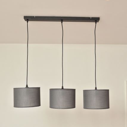 Kabelpendel ALBA 3xE27/15W/230V grå