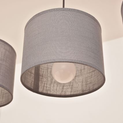 Kabelpendel ALBA 3xE27/15W/230V grå