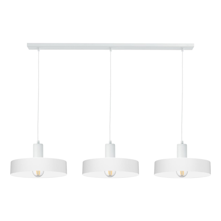 Kabelpendel ARCANE 3xE27/60W/230V hvid