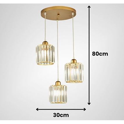 Kabelpendel BELLA 3xE27/40W/230V, guld
