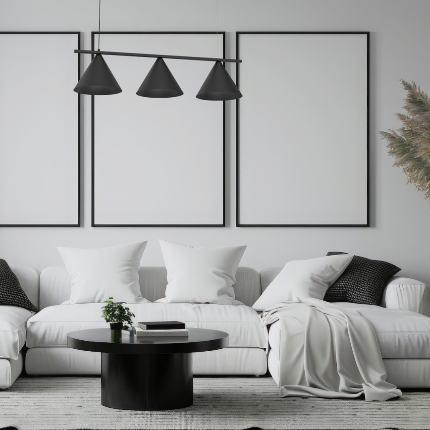 Kabelpendel CAPITAL 3xGX53/15W/230V, sort