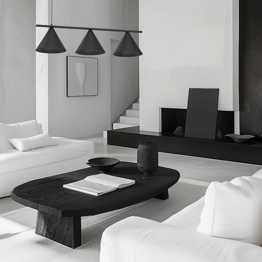 Kabelpendel CAPITAL 3xGX53/15W/230V, sort