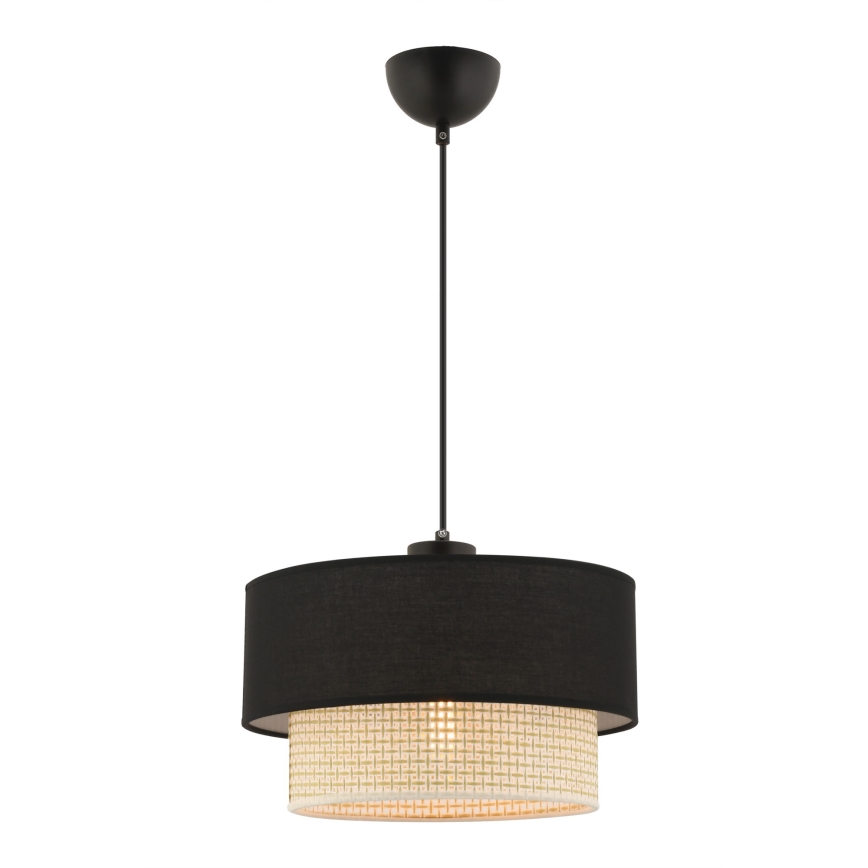 Kabelpendel ECHO 1xE27/60W/230V sort/creme