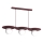 Kabelpendel FLAT 3xE27/15W/230V bordeaux