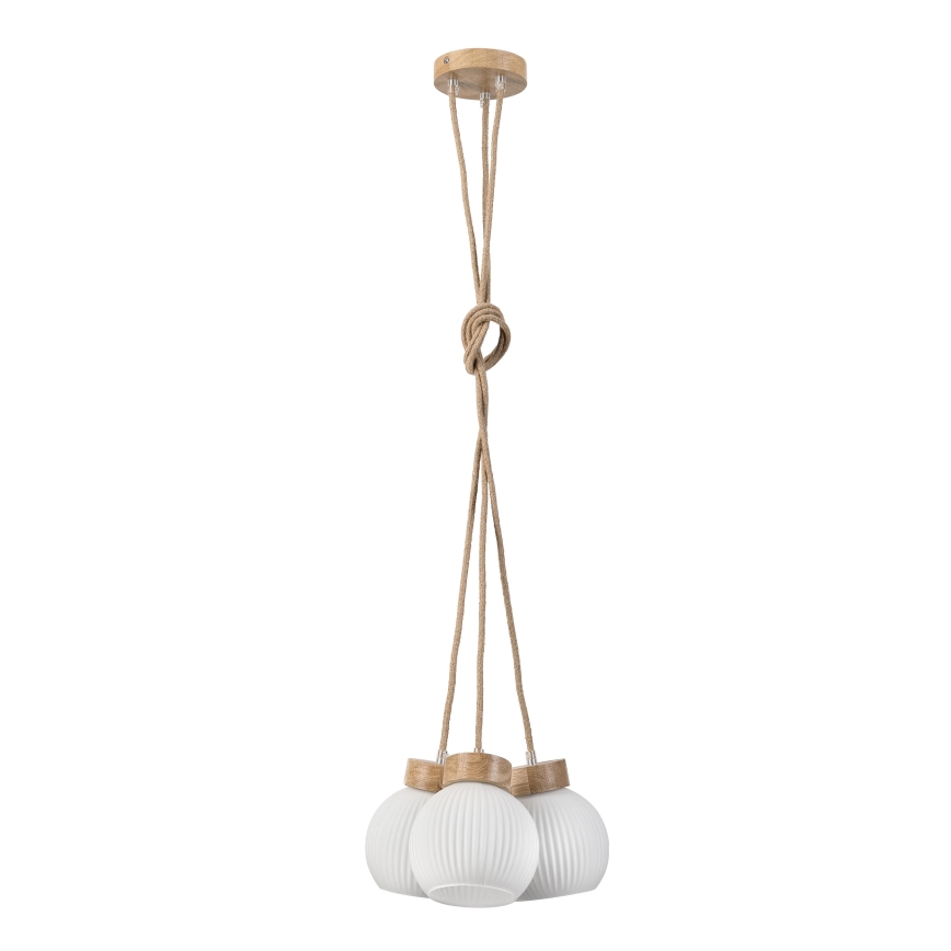 Kabelpendel LOOMIS 3xE27/15W/230V 130 cm beige/eg