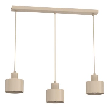 Kabelpendel PARKLA 3xE27/15W/230V beige