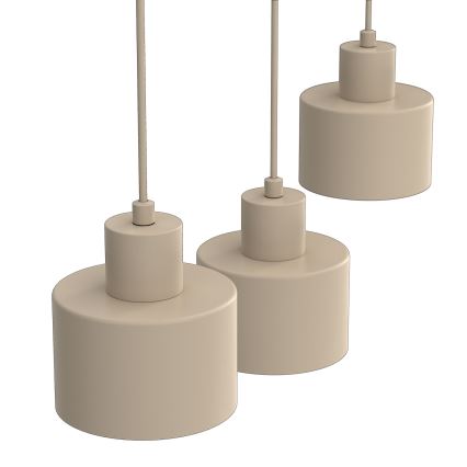 Kabelpendel PARKLA 3xE27/15W/230V beige