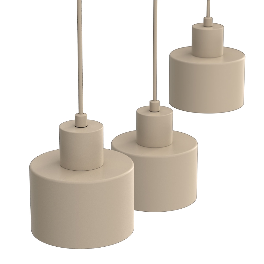 Kabelpendel PARKLA 3xE27/15W/230V beige