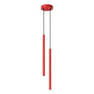 Kabelpendel PASTELO 2xG9/8W/230V rød