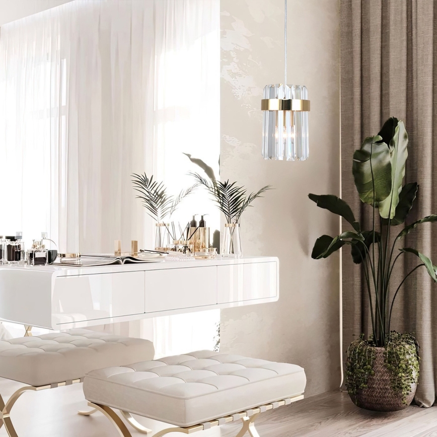 Kabelpendel VETRO 1xE14/10W/230V, guld