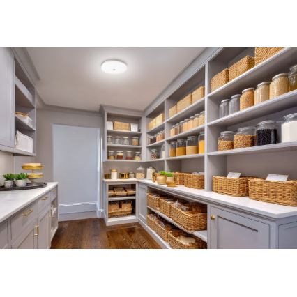 LED loftlampe med bevægelses- og skumringssensor FOGLER LED/12W/230V Ø 28 cm