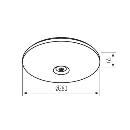 LED loftlampe med bevægelses- og skumringssensor FOGLER LED/12W/230V Ø 28 cm