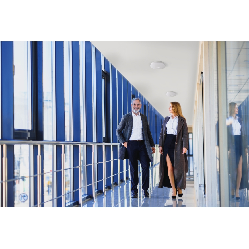 LED-loftlampe med bevægelses- og skumringssensor FOGLER LED/17W/230V Ø 33 cm